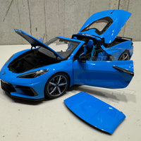 CHEVROLET CORVETTE C8 STINGRAY Z51 (RAPID BLUE) - 1:18 SCALE MODEL - AUTOart