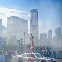 SHANE VAN GISBERGEN 2024 AUTOGRAPHED WEATHERTECH - CHICAGO STREET COURSE RACED WIN 1:24 ARC SCALE DIECAST MODEL