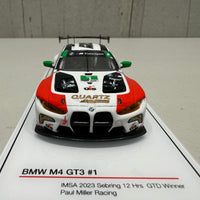 BMW M4 GT3 IMSA 2023 SEBRING 12HR #1 GTD WINNER - PAUL MILLER RACING - 1:43 SCALE MODEL - TOPSPEED
