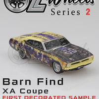 OZ WHEELS - FORD XA COUPE FALCON GT - STANDARD EDITION - 1:64 SCALE DIECAST MODEL - BARN FINDS - DDA