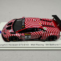LAMBORGHINI HURACAN GT3 EVO - WALL RACING - 5TH BATHURST 12H 2022 - 1:43 SCALE MODEL - SPARK