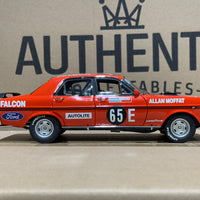 1971 BATHURST WINNER ALLAN MOFFAT - #65E FORD XY FALCON GTHO - 1:18 SCALE DIECAST MODEL