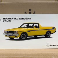 HOLDEN HZ SANDMAN UTILITY - JASMINE YELLOW - 1:18 SCALE DIECAST MODEL - BIANTE/AUTOART