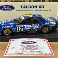 1981 Bathurst Winner - Johnson/French - Tru-Blu Ford XD Falcon - 1:18 Scale Diecast Model - AUTOart