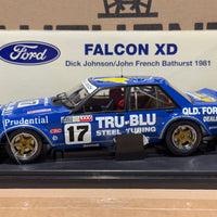 1981 Bathurst Winner - Johnson/French - Tru-Blu Ford XD Falcon - 1:18 Scale Diecast Model - AUTOart
