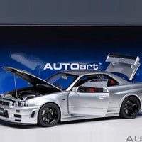NISMO R34 GT-R Z-TUNE (Z-TUNE SILVER) NISSAN SKYLINE - 1:18 SCALE MODEL - AUTOART