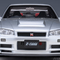 NISMO R34 GT-R Z-TUNE (Z-TUNE SILVER) NISSAN SKYLINE - 1:18 SCALE MODEL - AUTOART
