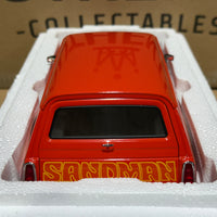HOLDEN HX SANDMAN PANEL VAN - 1976 MANDARIN RED - 1:18 SCALE DIECAST MODEL - AUTOart