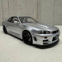 NISMO R34 GT-R Z-TUNE (Z-TUNE SILVER) NISSAN SKYLINE - 1:18 SCALE MODEL - AUTOART