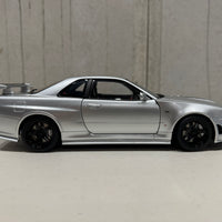 NISMO R34 GT-R Z-TUNE (Z-TUNE SILVER) NISSAN SKYLINE - 1:18 SCALE MODEL - AUTOART