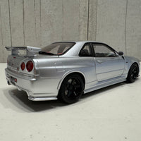 NISMO R34 GT-R Z-TUNE (Z-TUNE SILVER) NISSAN SKYLINE - 1:18 SCALE MODEL - AUTOART