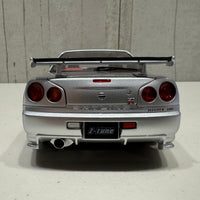 NISMO R34 GT-R Z-TUNE (Z-TUNE SILVER) NISSAN SKYLINE - 1:18 SCALE MODEL - AUTOART