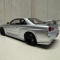 NISMO R34 GT-R Z-TUNE (Z-TUNE SILVER) NISSAN SKYLINE - 1:18 SCALE MODEL - AUTOART