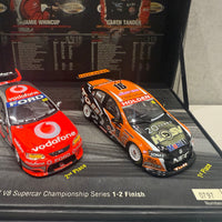 2007 V8 SUPERCAR CHAMPIONSHIP SERIES 1-2 FINISH - 1:43 SCALE DIECAST MODEL TWIN SET