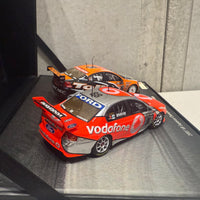 2007 V8 SUPERCAR CHAMPIONSHIP SERIES 1-2 FINISH - 1:43 SCALE DIECAST MODEL TWIN SET