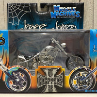 MUSCLE MACHINES - JESS JAMES - CFJ- RIGID - SONS OF ANARCHY - WEST COAST CHOPPERS - 1:18 SCALE DIECAST MODEL MODEL