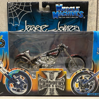 MUSCLE MACHINES - JESS JAMES - EL DIABLO II- RIGID - SONS OF ANARCHY - WEST COAST CHOPPERS - 1:18 SCALE DIECAST MODEL