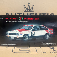 1978 Bathurst Winner - Peter Brock - Holden LX A9X Torana - 1:18 Scale Diecast Model - AUTOart