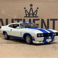 Ford XC Falcon Cobra Option 96 - White w/Blue Stripes - 1:18 Scale Diecast Model