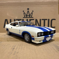 Ford XC Falcon Cobra Option 96 - White w/Blue Stripes - 1:18 Scale Diecast Model