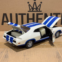 Ford XC Falcon Cobra Option 96 - White w/Blue Stripes - 1:18 Scale Diecast Model