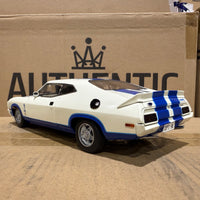 Ford XC Falcon Cobra Option 96 - White w/Blue Stripes - 1:18 Scale Diecast Model