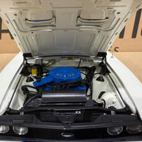 Ford XC Falcon Cobra Option 96 - White w/Blue Stripes - 1:18 Scale Diecast Model