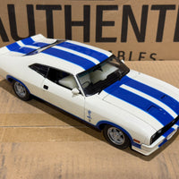 Ford XC Falcon Cobra Option 96 - White w/Blue Stripes - 1:18 Scale Diecast Model