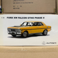 FORD XW FALCON GTHO PHASE 2 - YELLOW W/BLACK STRIPES - 1:18 SCALE DIECAST MODEL - BIANTE/AUTOART