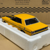 FORD XW FALCON GTHO PHASE 2 - YELLOW W/BLACK STRIPES - 1:18 SCALE DIECAST MODEL - BIANTE/AUTOART