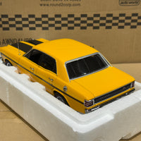 FORD XW FALCON GTHO PHASE 2 - YELLOW W/BLACK STRIPES - 1:18 SCALE DIECAST MODEL - BIANTE/AUTOART