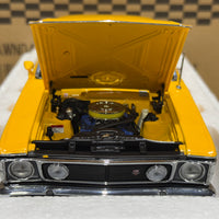 FORD XW FALCON GTHO PHASE 2 - YELLOW W/BLACK STRIPES - 1:18 SCALE DIECAST MODEL - BIANTE/AUTOART