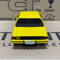 HOLDEN HX MONARO GTS SEDAN ABSINTH YELLOW - 1:18 SCALE DIECAST MODEL