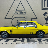 HOLDEN HX MONARO GTS SEDAN ABSINTH YELLOW - 1:18 SCALE DIECAST MODEL
