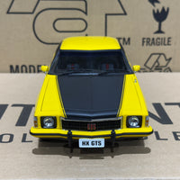 HOLDEN HX MONARO GTS SEDAN ABSINTH YELLOW - 1:18 SCALE DIECAST MODEL