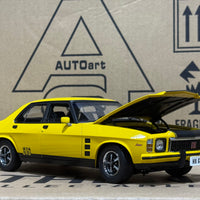 HOLDEN HX MONARO GTS SEDAN ABSINTH YELLOW - 1:18 SCALE DIECAST MODEL