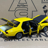 HOLDEN HX MONARO GTS SEDAN ABSINTH YELLOW - 1:18 SCALE DIECAST MODEL