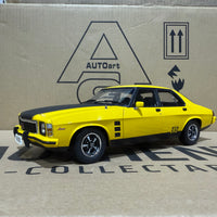 HOLDEN HX MONARO GTS SEDAN ABSINTH YELLOW - 1:18 SCALE DIECAST MODEL