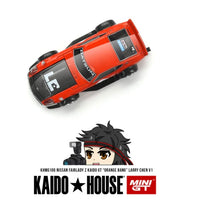 DATSUN KAIDO FAIRLADY Z - 'ORANGE BANG' LARRY CHEN V1 - 1:64 SCALE DIECAST - MINI GT