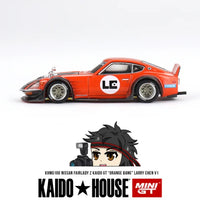 DATSUN KAIDO FAIRLADY Z - 'ORANGE BANG' LARRY CHEN V1 - 1:64 SCALE DIECAST - MINI GT