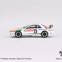 1990 Macau GP Winner - #23 Castrol Nissan Skyline GT-R (R32) - 1:64 Scale Diecast - Mini GT