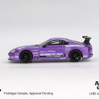 TOYOTA SUPRA (A80) TOP SECRET GT-300 - PURPLE - 1:64 SCALE DIECAST - MINI GT