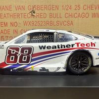 SHANE VAN GISBERGEN 2025 WEATHERTECH CHICAGO RACED WIN 1:24 SCALE AUTOGRAPHED ARC DIECAST