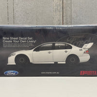 FORD FG FALCON LIMITED EDITION - WHITE WITH BONUS DECAL SET - 1:18 SCALE DIECAST MODEL - BIANTE