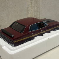 FORD XY FALCON GTHO PHASE III - VINTAGE BURGUNDY/GOLD SIDE STRIPES - 1:18 SCALE DIECAST MODEL - AUTOart