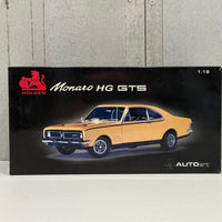 HG MONARO 70 GTS 350 - INDY ORANGE - W/CERTIFICATE - 1:18 SCALE DIECAST MODEL - AUTOart