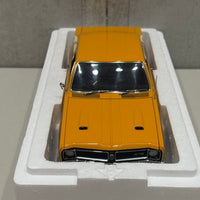 HG MONARO 70 GTS 350 - INDY ORANGE - W/CERTIFICATE - 1:18 SCALE DIECAST MODEL - AUTOart
