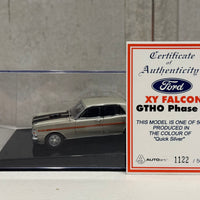FORD XY GT-HO FALCON PHASE III - QUICK SILVER - 1:43 SCALE DIECAST MODEL - AUTOart