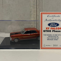 FORD XY GT-HO FALCON PHASE III - BRONZE WINE - 1:43 SCALE DIECAST MODEL - AUTOart
