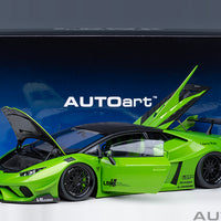 Lamborghini Huracan GT Liberty Walk LB Silhouette - Green - 1:18 Scale Model - AUTOart
